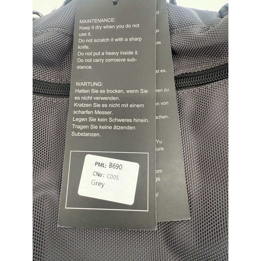 Witzman Toiletry Bag for Men women Large Hanging Multi-Organization B690 Grey - Picture 4 of 8